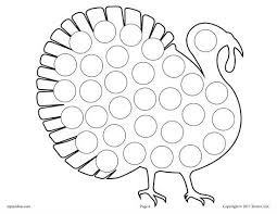 Thanksgiving Do A Dot Printables And Dot Art Painting Coloring Pages Thanksgiving Preschool Thanksgiving Coloring Pages Do A Dot