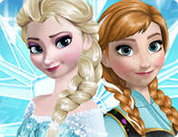Barbie elsa and sale anna dress up games