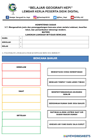 Sman 111 jakarta utara 3. Lkpd Kelas 11 Materi Langkah Langkah Mitigasi Bencana Geohepi