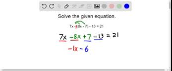 However, there is no rule on where to keep the variable. Solve Multi Step Equations Example 4 Numerade
