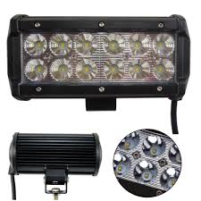 2 Pcs Flood Beam 36w 7 Inch Car 3400lms Waterproof Led Offroad Light Bar 12v Dc 6000k Work Light Off Road Led Lights Bar Lighting Work Lights