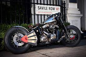 Osaka Based Denim Brand Evisu Celebrate 20th Anniversary With Custom Harley Bobber Bikes Harley Davidson Custom Harleys