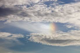Natural view and white cloud. What Causes Rainbow Colored Clouds In The Sky