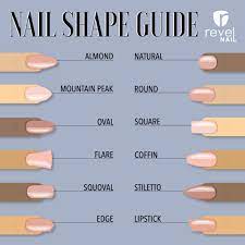 Choose A Perfect Nail Shape With Revel Nail At Home Diy Nail Dipping System Diy Acrylic Nails Nail Shapes Revel Nail Dip