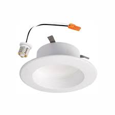 Recessed lighting provides a room with a distinct look while illuminating it. Halo Rl4 Series 4 In Soft White Selectable Cct Integrated Led Recessed Light With Retrofit Baffle White Trim Rl4069s1ewhr The Home Depot Led Recessed Ceiling Lights Recessed Ceiling Ceiling Lights