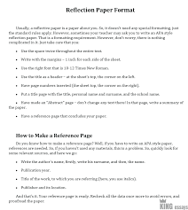Reflective essay in apa style. How To Write A Reflection Paper Examples And Format