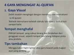 Begitupun dalam mendidik anak supaya bisa menghafal al quran. Metode Menghafal Al Qur An Dengan Pengolahan Otak Kanan Ppt Download