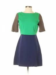 Details About Suzi Chin For Maggy Boutique Women Blue Casual Dress 4 Petite