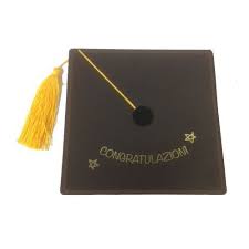 Biglietto Per Laurea A Forma Di Cappello Universitario Detto Tocco 14x14 Blu Scuro Biglietto Laurea Biglietto Di Auguri