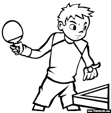 Table Tennis Coloring Page Free Table Tennis Online Coloring Table Tennis Online Coloring Tennis Art