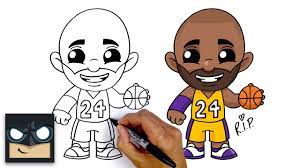 Collection of kobe bryant clipart free download best kobe bryant. How To Draw Kobe Bryant La Lakers Youtube