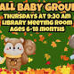 Fall Baby Group (Ages 6-18 Months) @ Library event image