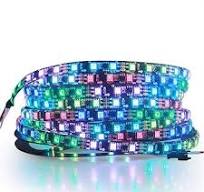 ALITOVE RGB Addressable LED Strip WS2811 12V LED Strip Lights 16.4ft 300  LEDs Dream Color Programmable Digital Flexible LED Pixel Rope Light ...