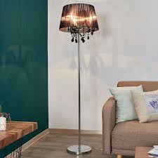 Lampenwelt Com Stehleuchte Inaya Mit Schwarzem Textilschirm