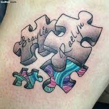 A lot of sophistication comes with designing 3d tattoos and the design is a scary yet stunning piece of artwork. Awesome 3d Puzzle Pieces Tattoo