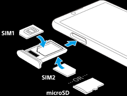 The sim card tray has three slots. Xperia 10 Iii Xq Bt52 Hq Bt52 Help Guide Assembly Dual Sim