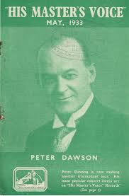 Peter Dawson: Baritone Singer from 1933 HMV Supplement
