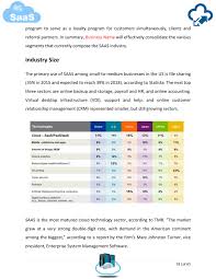 Software As A Service Saas Business Plan Template Sample Pages Business Plan Template Business Planning How To Plan