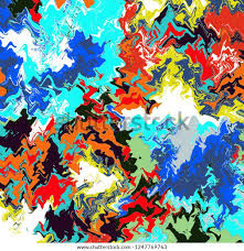 Wall Design Painting Through Different Texture Stock Illustration  1247769763