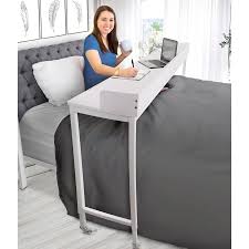 Joy Overbed Table With Wheels In 2020 Overbed Table Bed Desk Rolling Bed