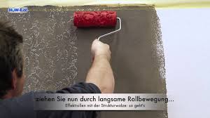 Geprägte malerrolle strukturwalze malerwalze mit muster 005y muster auswählbar homyl 7 diy. Effektmalen Effektrollen Mit Der Strukturwalze So Geht S Youtube