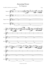 The second sound file for download is of the harmony part only. Amazing Grace Scored For Bagpipes Sheet Music For Trumpet In B Flat Tuba Saxophone Baritone Flute Bagpipe Band Musescore Com