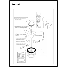 karran kitchen sink basket strainer in