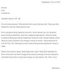 Teruntuk guruku tercinta, ibu mariyam s.pd di jombang. Surat Pribadi Bahasa Sunda Untuk Orang Tua Kumpulan Surat Penting