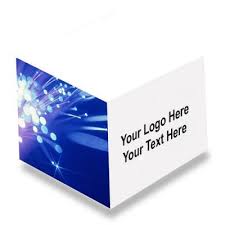 3x3x3 Custom Printed Memo Cube With 4 Color Side Imprints Custom Print Memo Imprinting