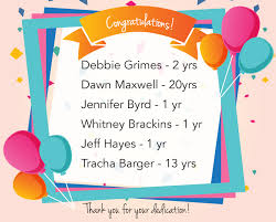 June Work Anniversaries