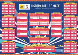 David baddiel and frank skinner's song with the lightning seeds made a famous comeback at the 2018 world cup. World Cup Wallchart Download Yours For Russia 2018 Bbc Sport