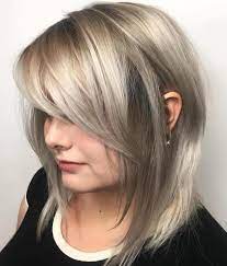 And what is more girly yet daring than a pale blonde and . 18 Best Layered Hair With Bangs For 2021 Side Bangs Hairstyles Medium Length Hair Styles Thick Hair Styles