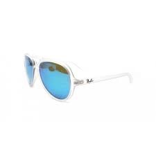Pour une démonstration de pose de lentilles de contact, il se montre également très pédagogue et délicat. Sunglasses Ray Ban Rb 4125 Cats 5000 646 17 Transparent Mirrored Lenses Blue Edition Special Lunette De Vue Lunette De Marque Lunettes