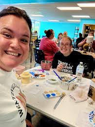 Fun visit to pottery studio in Parsonsfield