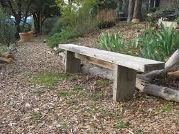 It should be centered on the leg. How To Build Simple Garden Benches For Free Flea Market Gardening
