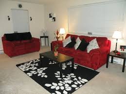 Living Red Living Room Decor Black And Red Living Room White Room Decor