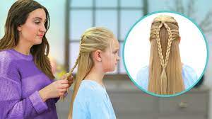 How To Create A Mermaid Loop Braid Easy Braided Hairstyles Youtube