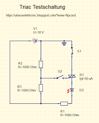 Triac Testschaltung Elektronische Schaltungen Elektroniken Elektronische Schaltung Elektrische Schaltungen