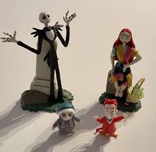 Disney Jack Skellington, Sally, Lock & Barrel Nightmare Before Christmas  Figures