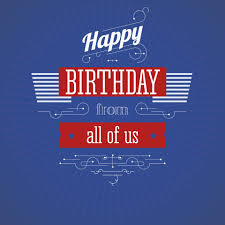 Verjaardagskaart Happy Birthday From All Of Us