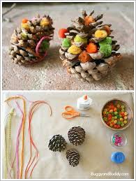 Fall Craft For Kids Decorate Pinecones Buggy And Buddy