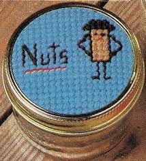 Easter parade cross stitch pattern. Nuts Popcorn And Welcome Jar Lids 1 2 Plastic Canvas Patterns Mason Jar Diy Plastic Canvas Crafts