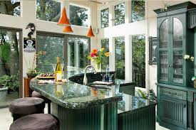 peacock green granite countertops