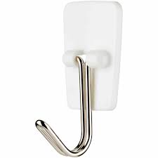 Self adhesive hooks are plastic hooks or metal hooks that are attached with a stick on pad, these can then be permanently fixed in position or damage free. Command Damage Free Small Wire Hooks 3 Pack Wilko