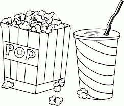 All you need is regular paper or cardstock and any printer will do. Popcorn Coloring Pages Printable