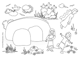 Collection of empty tomb coloring page (36) lds easter coloring pages women at the tomb coloring pages Pin On Ostern