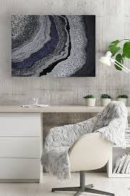 Black And Silver Wall Art This Black And Silver Geode Wall Art Is Show Stopping This Abstract Agate Resin Resin Art Painting Modern Art Paintings Abstract Modern Abstract Art Geometric