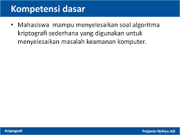 Plaintex diberi simbol p dan cipher text adalah c dan kunci adalah k. Contoh Soal Materi Kuiah Kriptografi Dan Pembahasannya Jawabanku Id