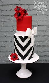 Birthday Cakes For Ladies In Nigeria Elegant V Stripes Bold Poppies Poppy Cake Unique Cakes Unique Wedding Cakes