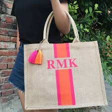 We shop the markets & hunt the best trends so. Small Large Personalised Intial Jute Beach Bag School Bags Custom Glitter Monogrammed Beach Tote Bag Makeup Pouches Toiletry Kit Storage Baskets Aliexpress